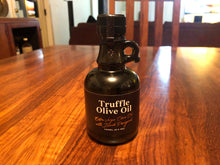 Load image into Gallery viewer, Truffle Infused Virgin Olive Oil. $45.00/250ml + GST
